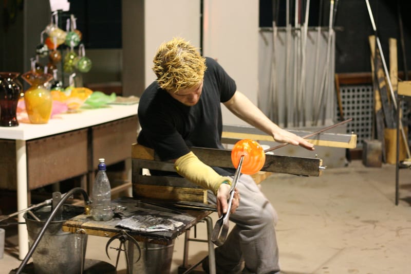 Glass blowing courses, demonstrations and events