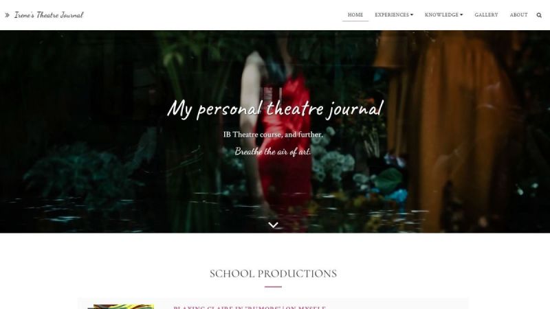 Irene's Theatre Journal