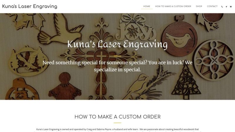 Kuna's Laser Engraving