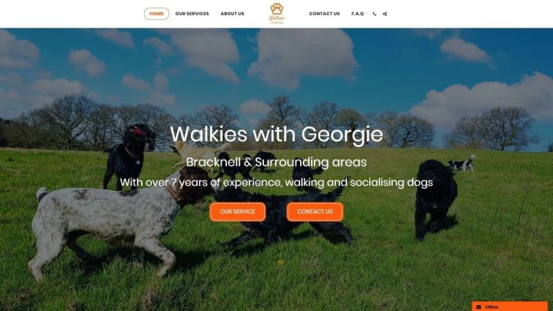 Walkies with Georgie