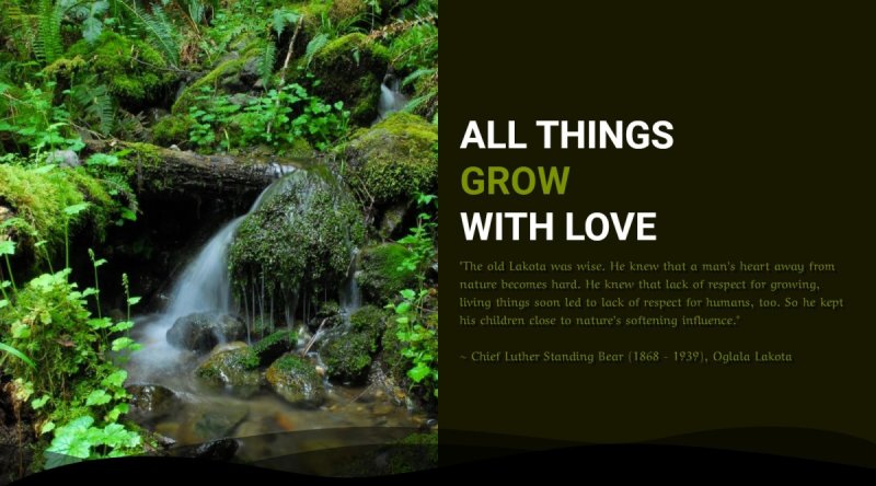ALL THINGS GROW WITH LOVE