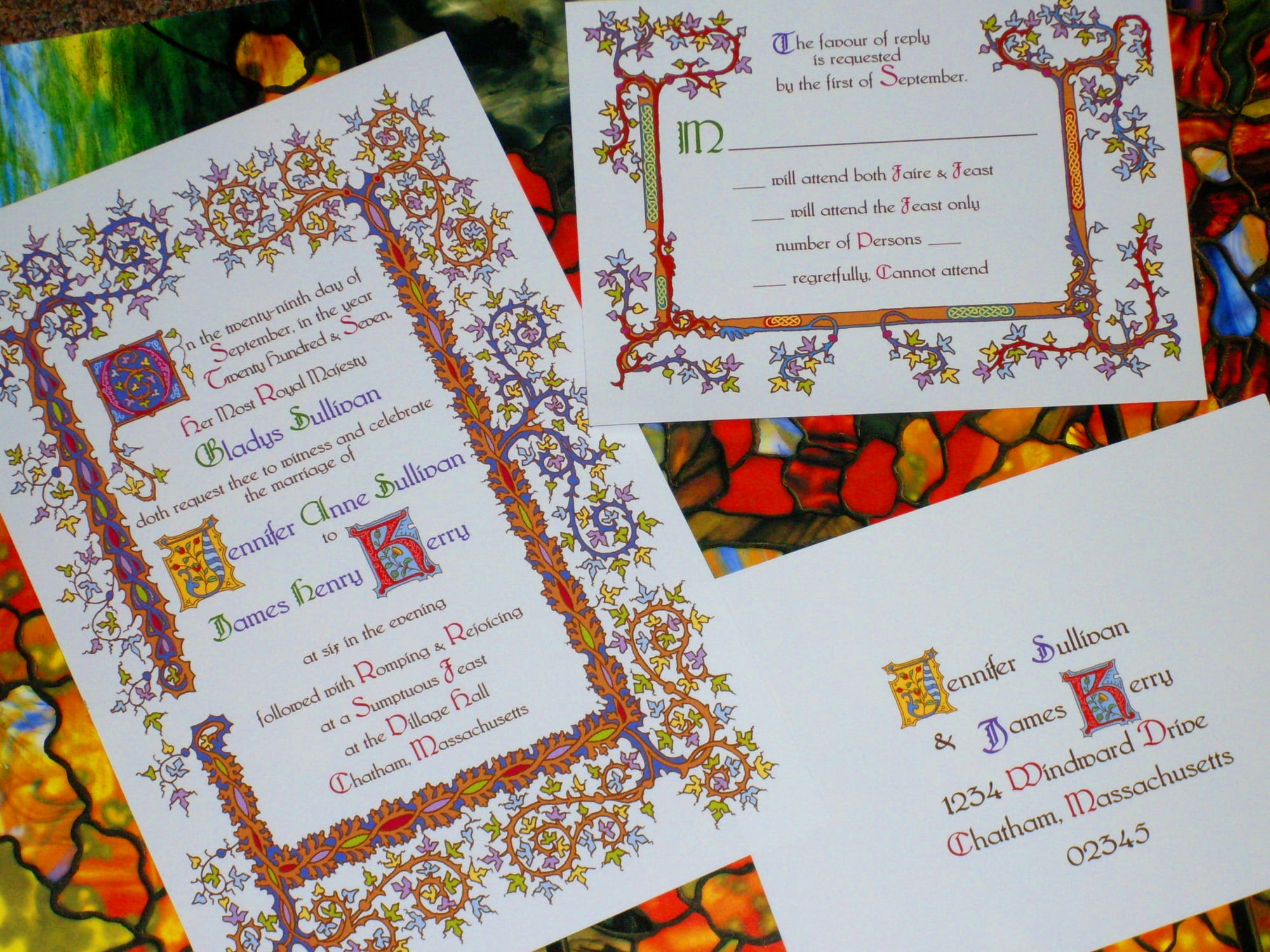 Alternative Wedding Invitations for the Adventurous Majestic Noble Blue Gates Wedding Invitation WB51021 | Etsy