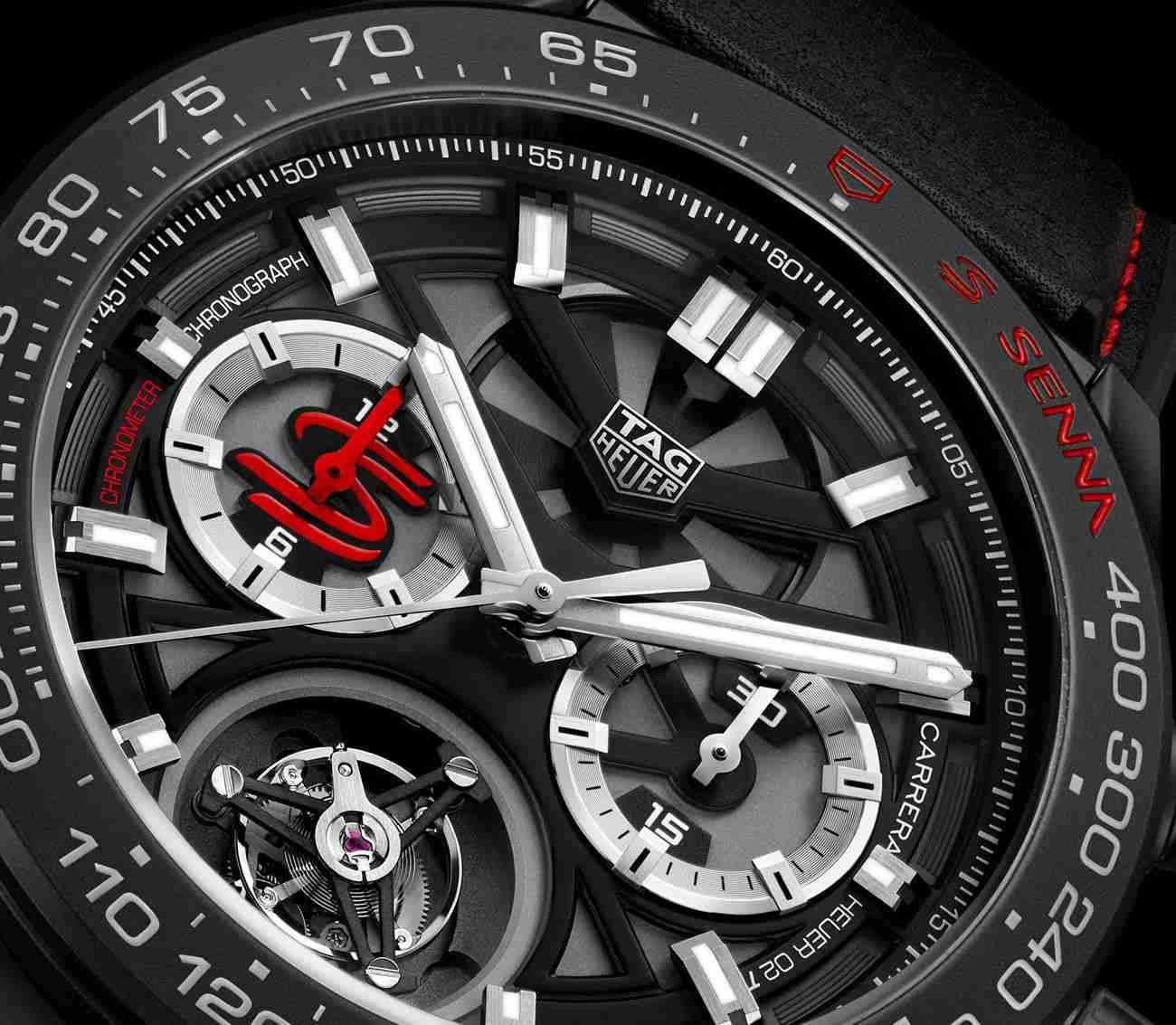 2018 Black Friday Recommend Swiss TAG Heuer Carrera Heuer 02 Tourbillon Chronograph Chronometer Replica Watches Description