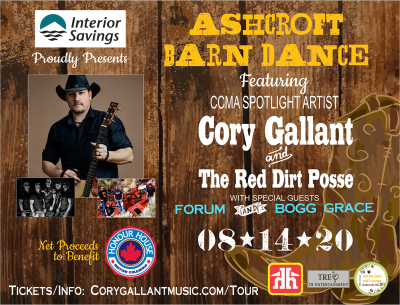 Ashcroft Barn Dance Featuring Cory Gallant Presented By