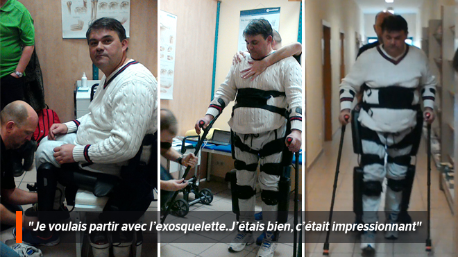 Gaël, paraplégique, remarche grâce à un exosquelette: Gaël, paraplégique, remarche grâce à un exosquelette: