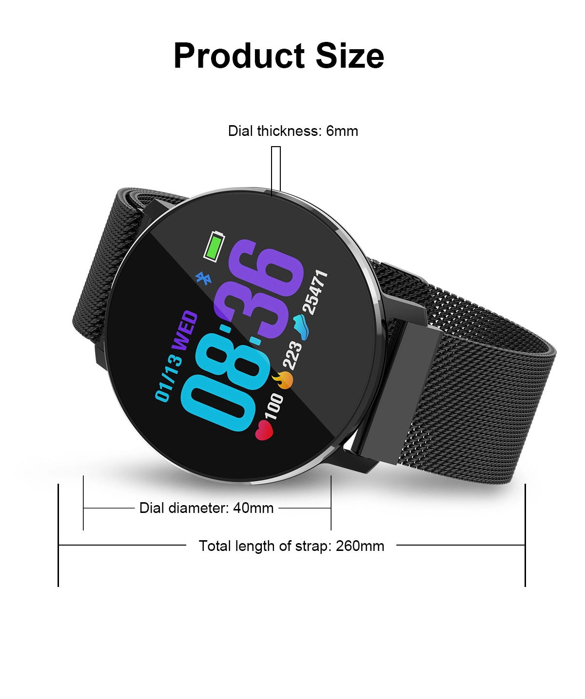 2018 New Design Smart bracelet Movement Healthy fitness tracker Pedometer Wristband