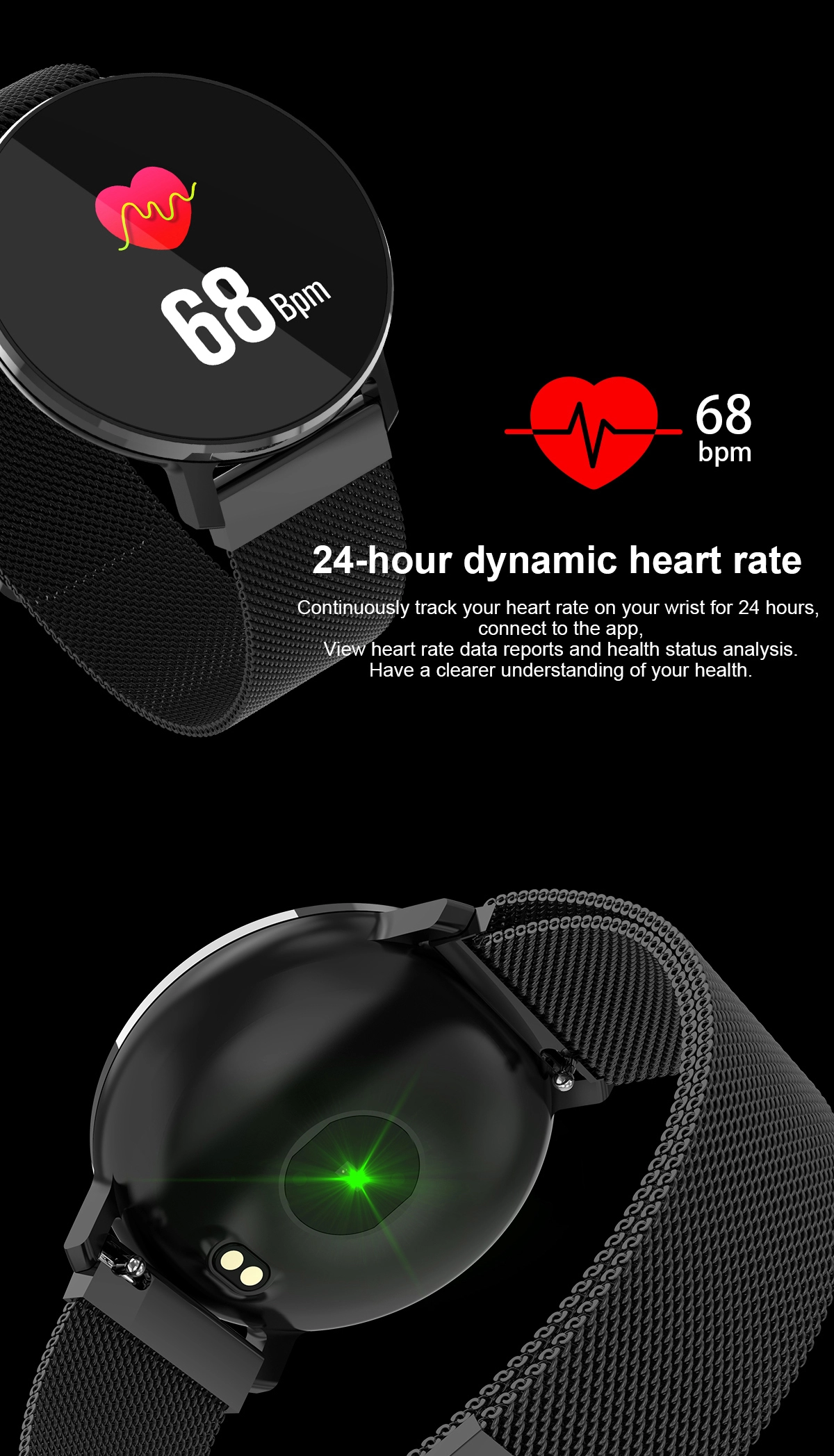 2018 New Design Smart bracelet Movement Healthy fitness tracker Pedometer Wristband