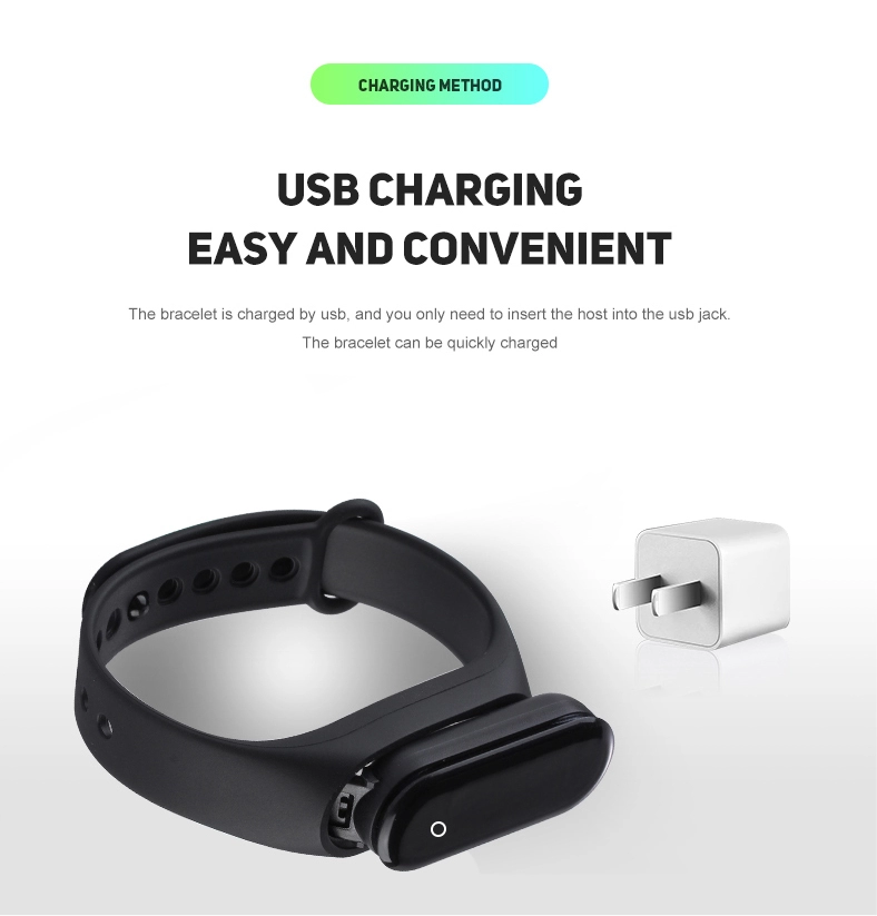 2018 Newest Smart Band M3 Waterproof Band Heart Rate Monitor BT Smart Bracelet Sleep Fitness Tracker Pedometer Wristband