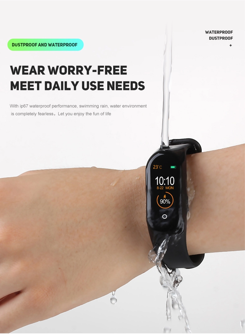 2018 Newest Smart Band M3 Waterproof Band Heart Rate Monitor BT Smart Bracelet Sleep Fitness Tracker Pedometer Wristband