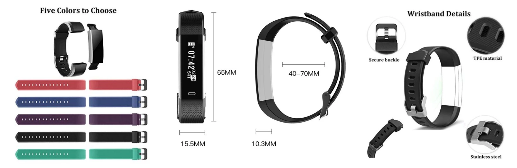 2018 wholesale ID 115 PLUS Heart Rate Smart Fitness Tracker Watch fitness watch Fitness Wristband