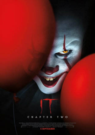 Poster of It Chapter Two 2019 Full Hindi Movie Download Dual Audio Hindi Dubbed Watch Free Movie Online Hd