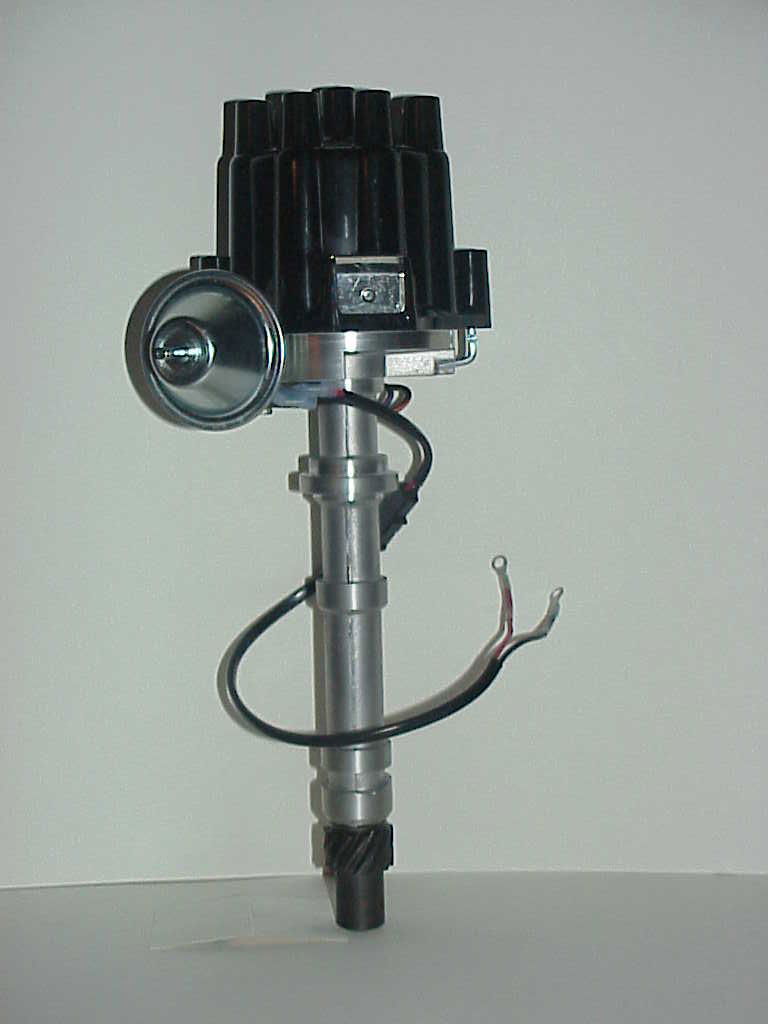 Chevrolet small-body HEI for carburetted engines. This distributor was built from the dirty, worn core shown in this gallery.