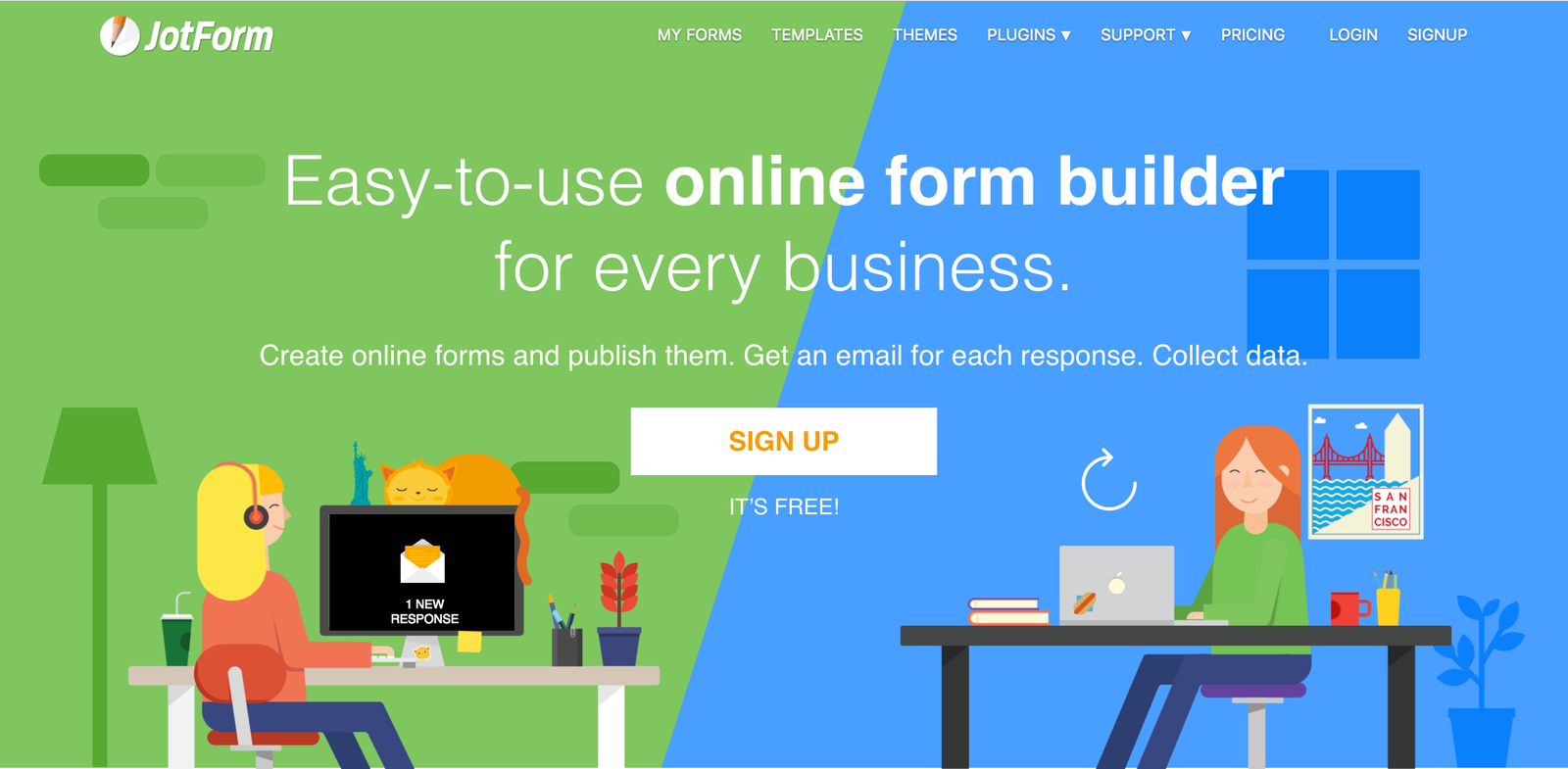 JotForm for your SITE123 website