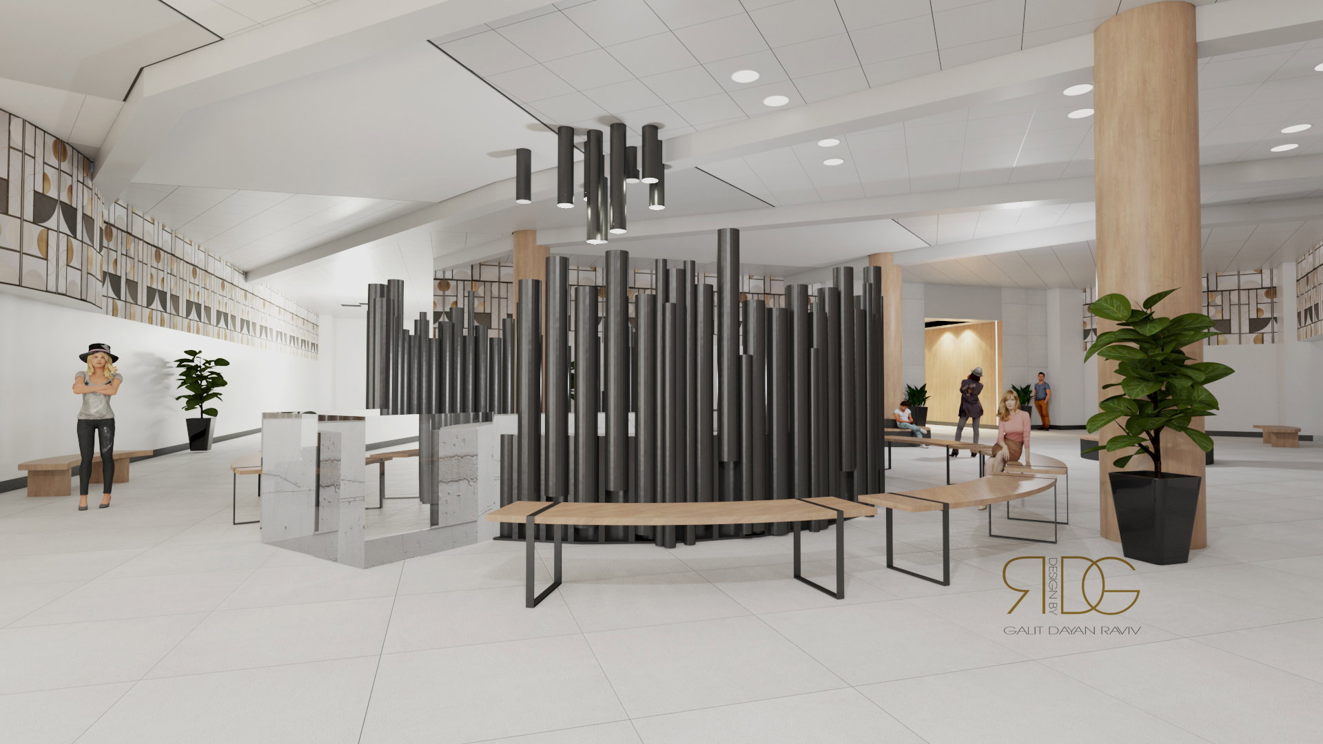 Office building lobby design