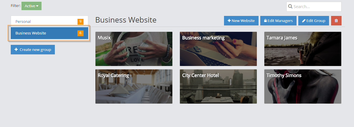 Website Grouping Tool