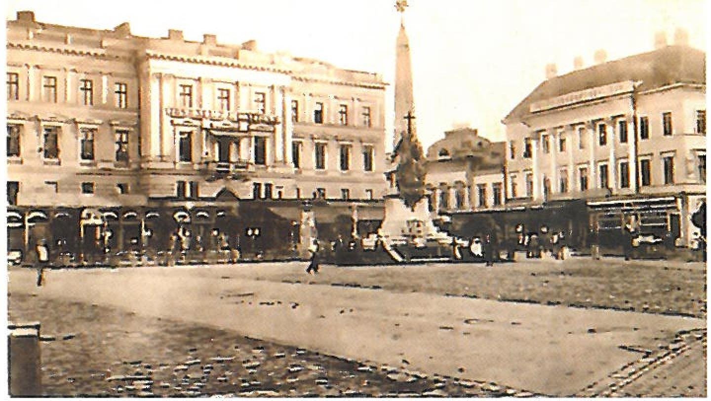 Szentharomsag szobor Arad 1900