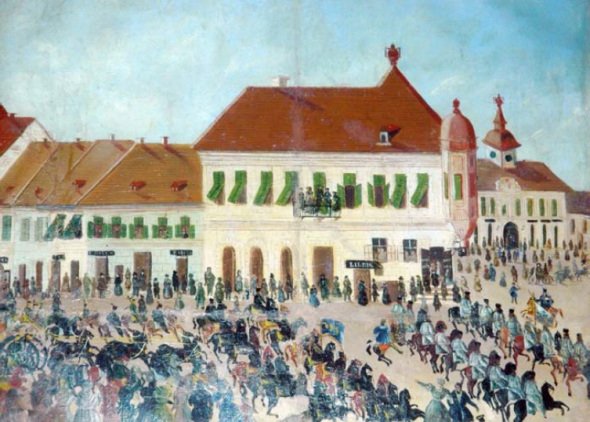 Aradi-városháza-1834-festmény