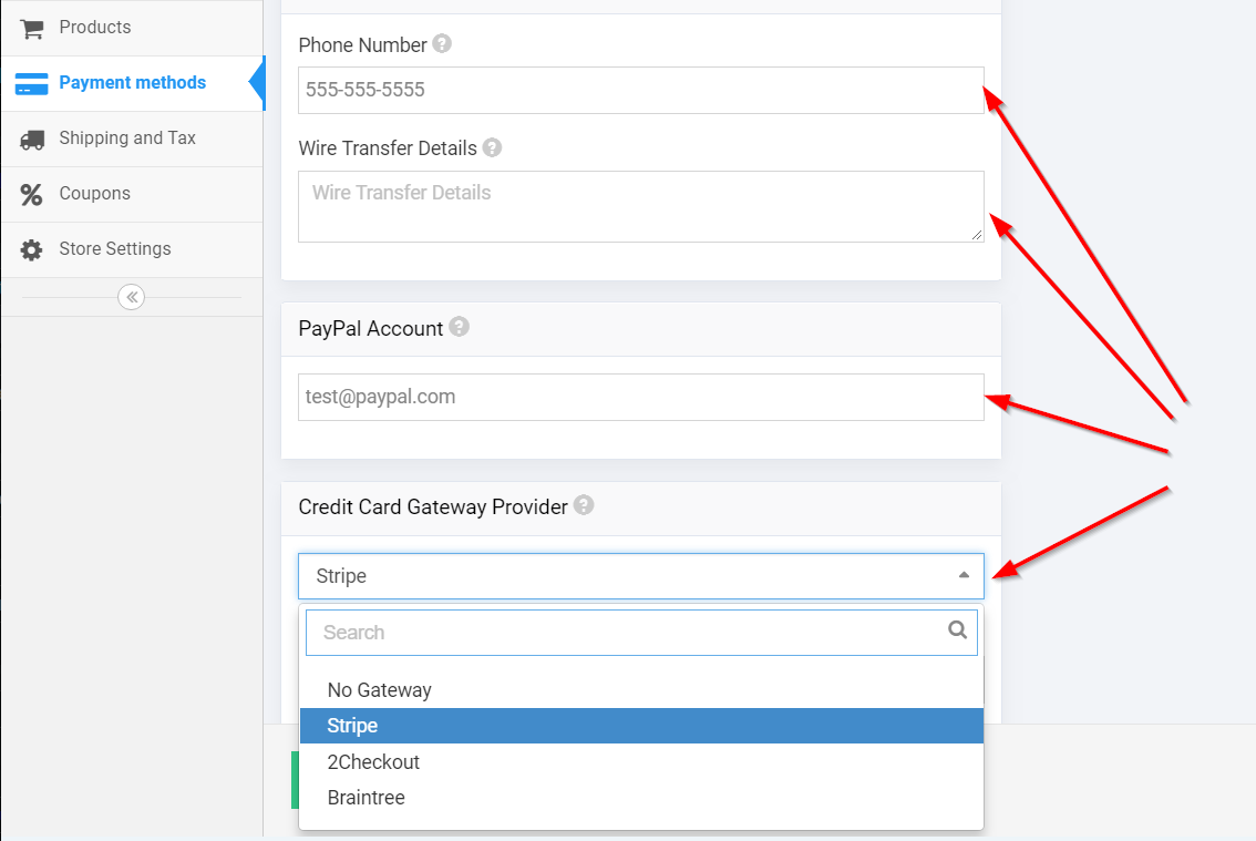 Payment Methods